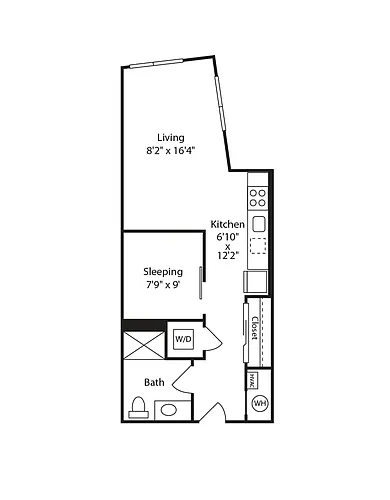Floor plan Studio-S9