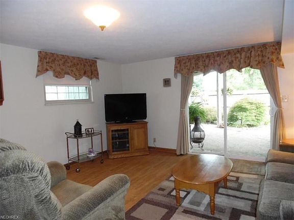 Lower Level Family Room with door to covered patio.