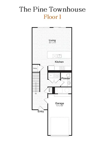 Floor plan The Pine Townhouse