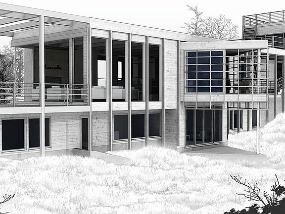 black and white rendering