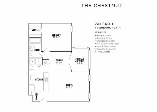 Floor plan The Chestnut I