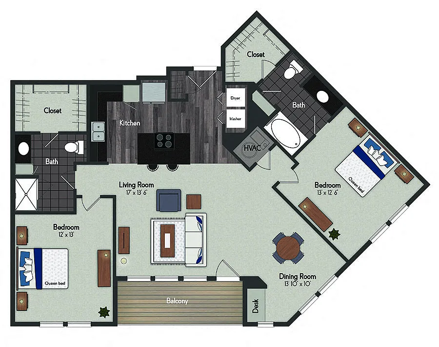 Floor plan The Poppleton