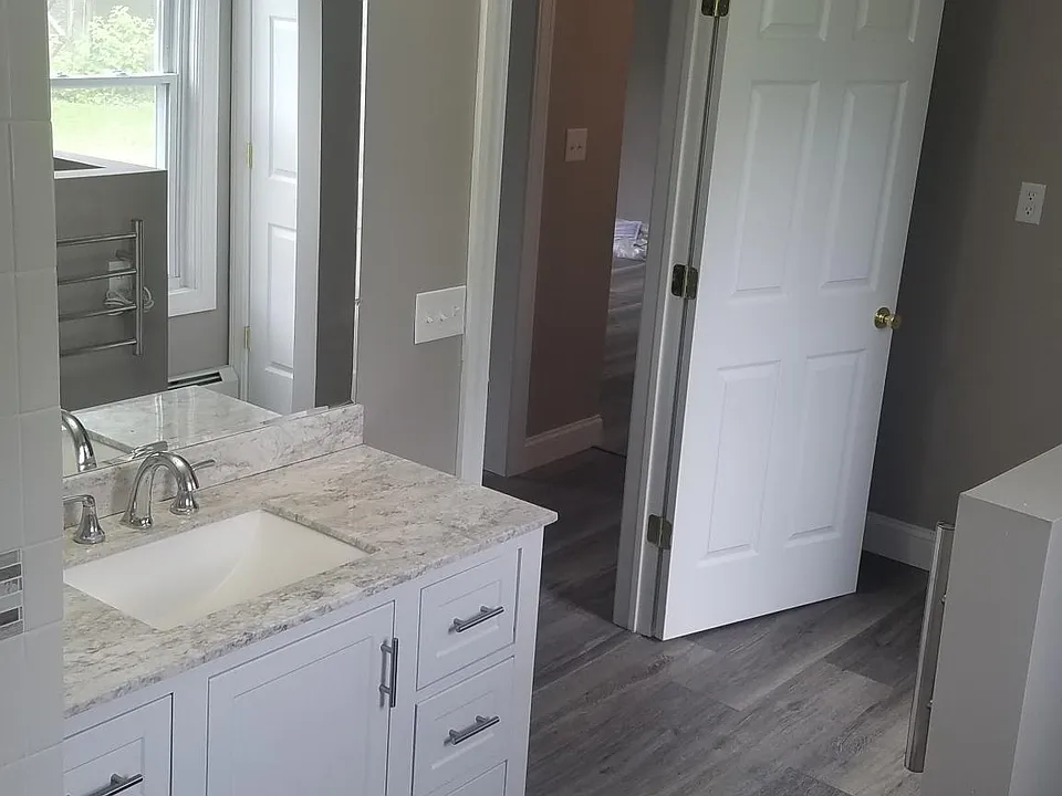 Bathroom view from shower