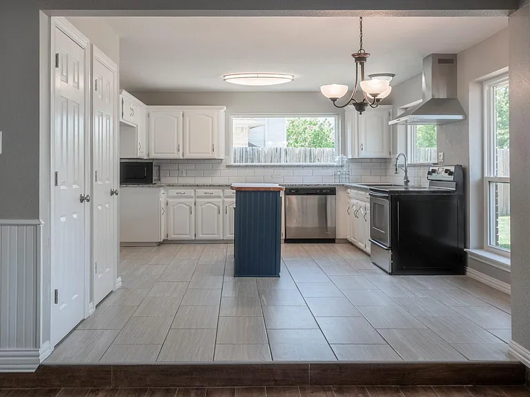 Kitchen from den