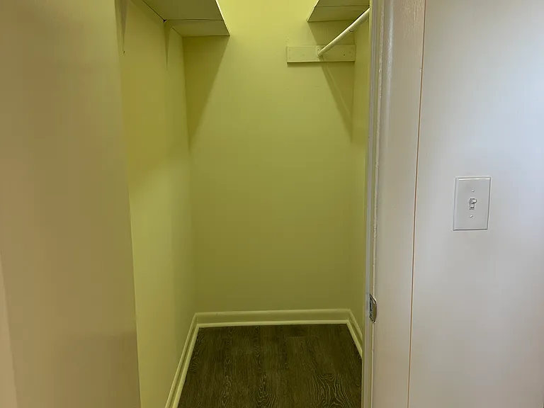 Walk in closet off of living room
