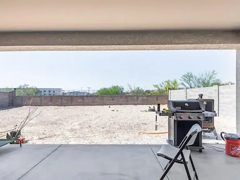 Shared Covered Patio Gas Grill