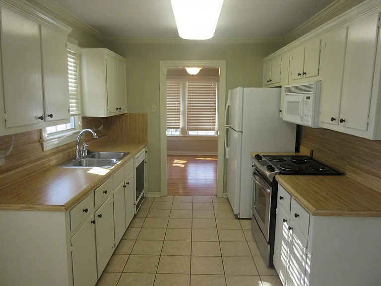 Galley style kitchen