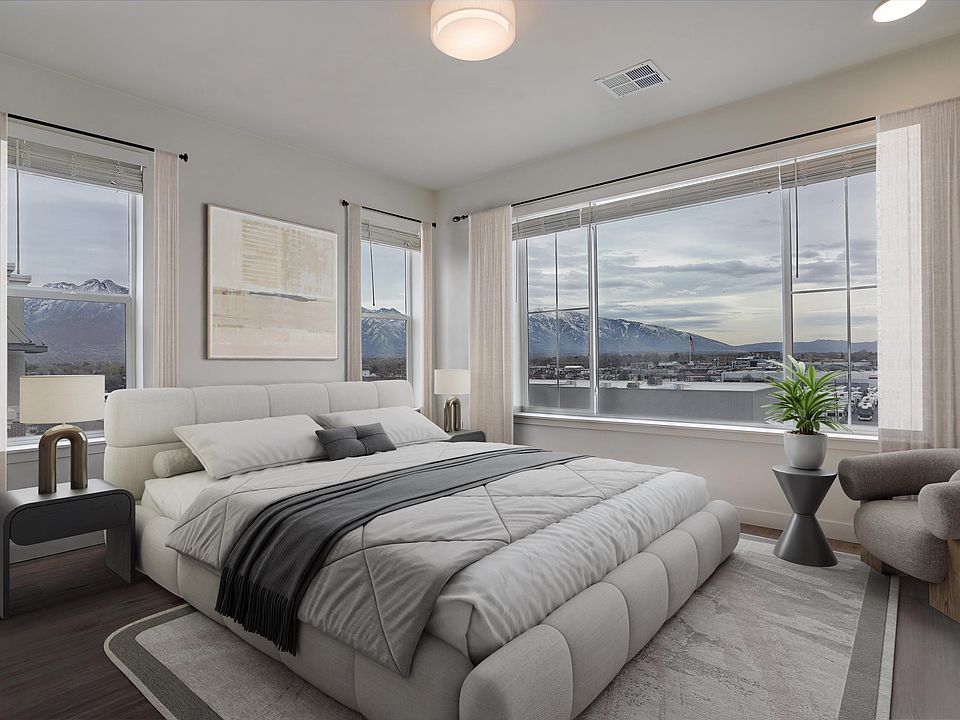 Mountain-view bedrooms are designed for peace, comfort, and stunning scenery.