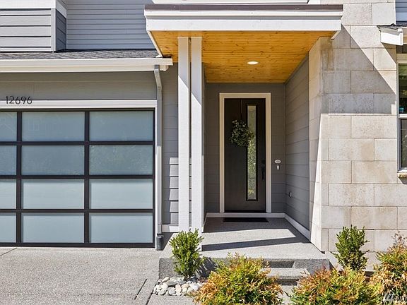 Covered front porch entry.  