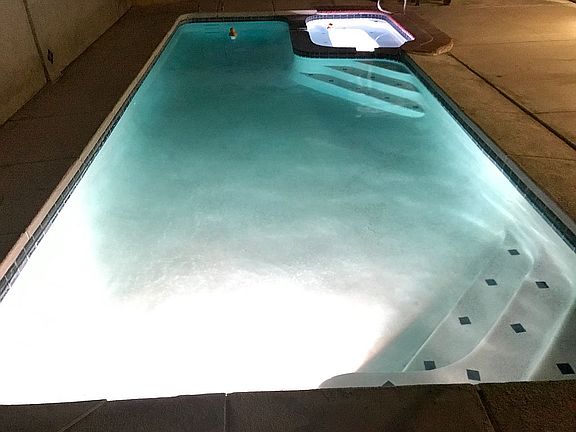Pool & Hot Tub @ Night Time