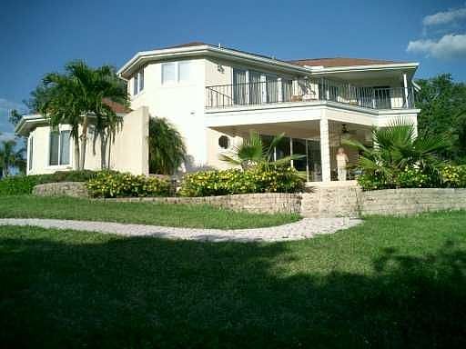 Exterior of Home. View from Private Dock.