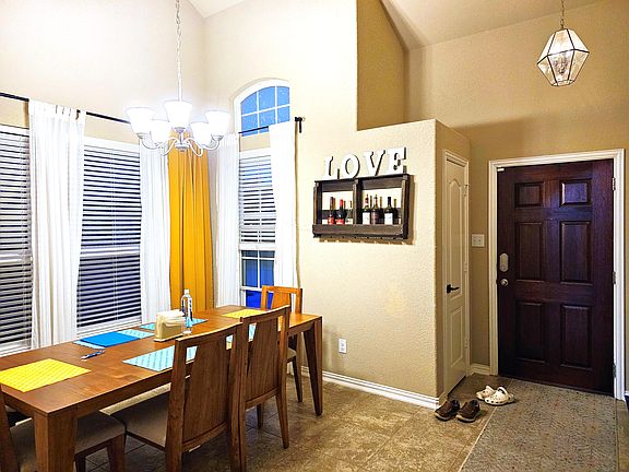 Dining room and entry