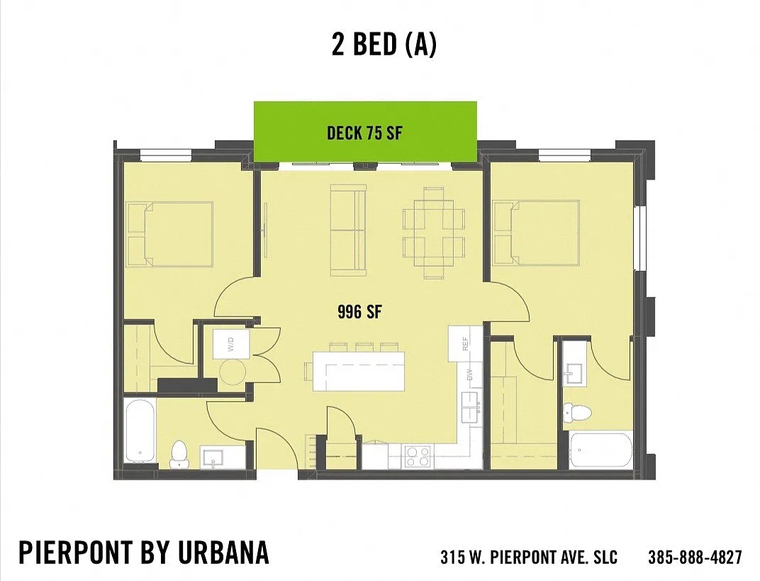 Floor plan 2 BED (A)