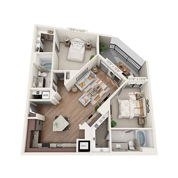 Floor plan B3A