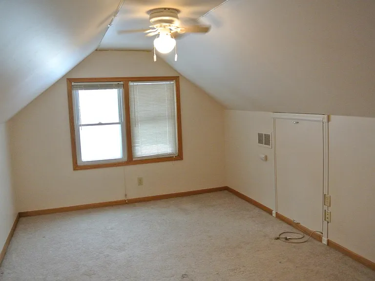 Upstairs bedroom facing North.