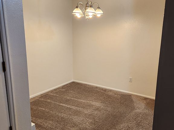 Dining area off of kitchen and living room.