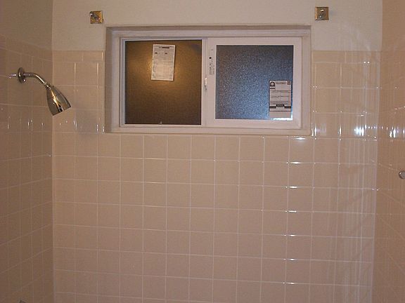Brand new tile shower surround