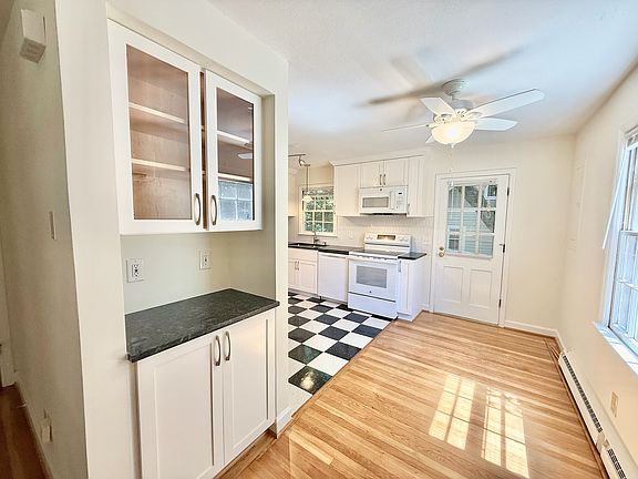 View of kitchen from living room