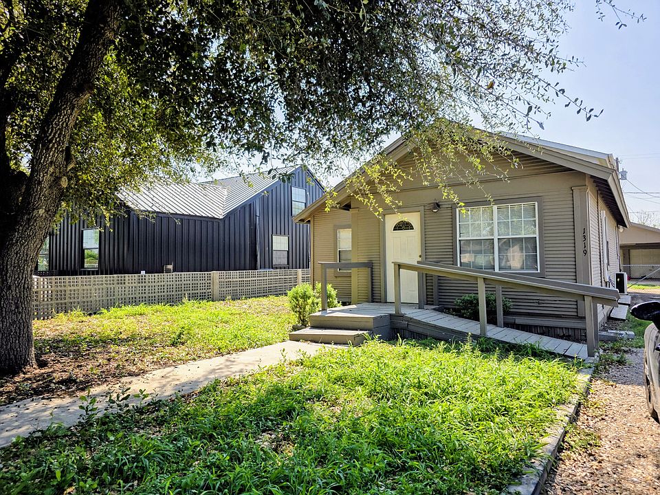 This updated home has a ramp for accessibility.