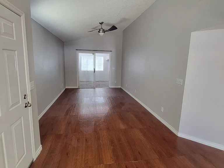 View from dining area to the living room.