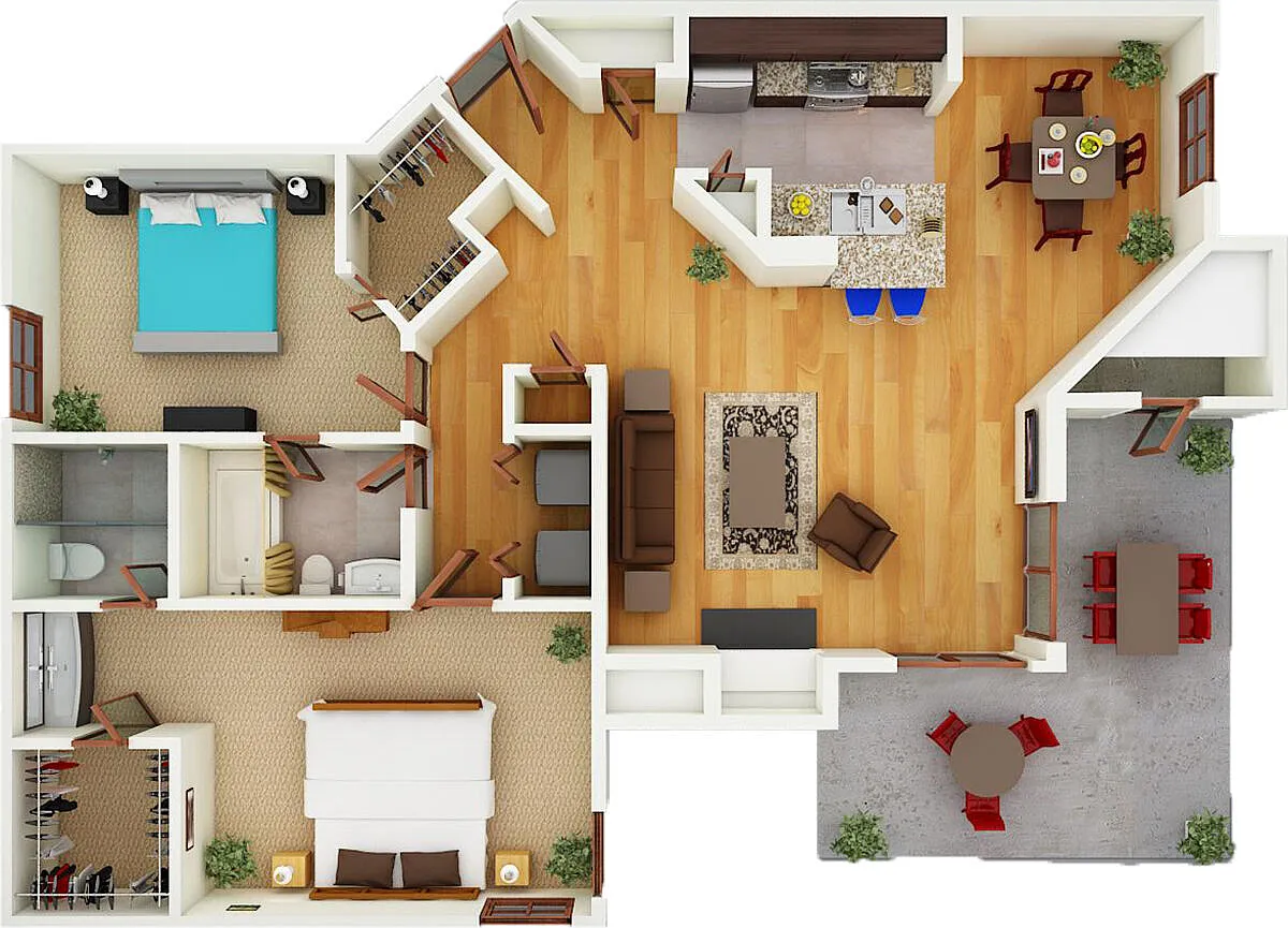 Floor plan B3