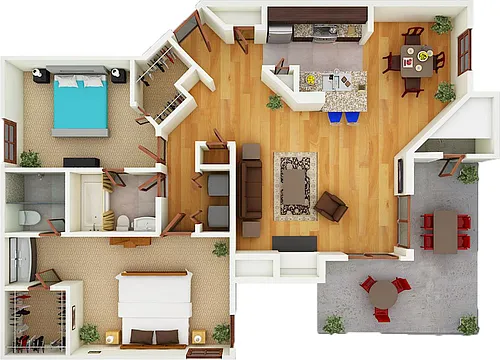 Floor plan B3