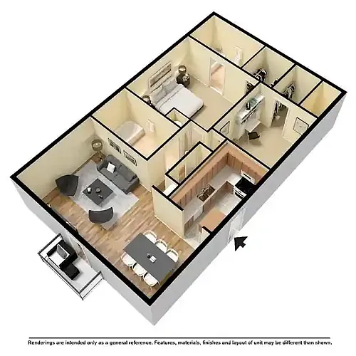 Floor plan 2 Bedroom