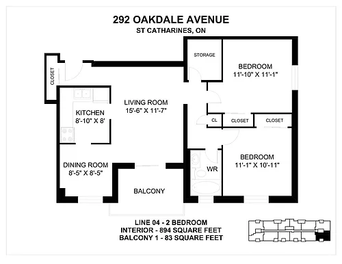 Floor plan 2 Bedroom
