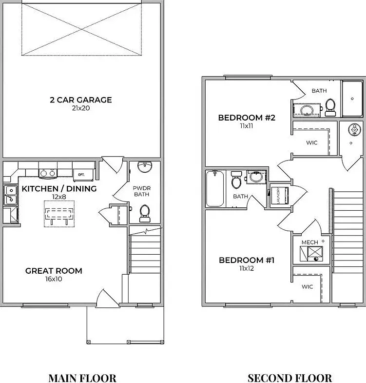 2 bed, 2.5 bath, 1040 sqft, $2,000 — Photo 2