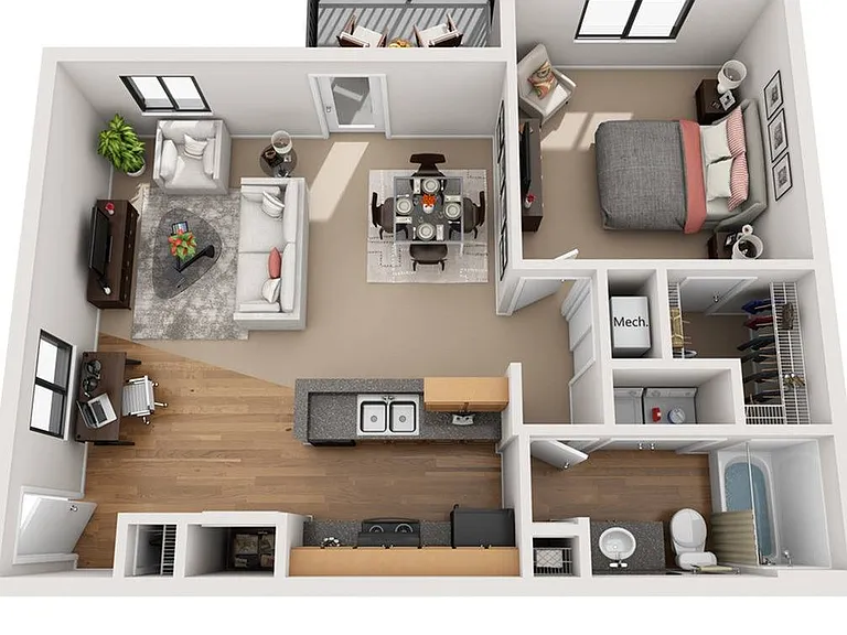 1 Bedroom | 1 Bath | 785 SF 1 Bedroom | 1 Bath | 785 SF