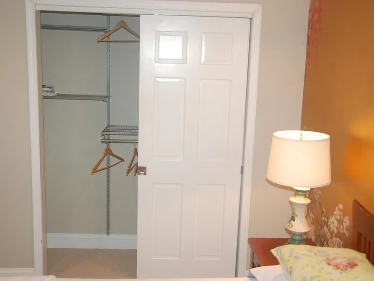 Big closet with organizer.
