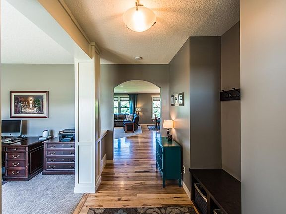 Custom craftsman style pillars as you enter the home.