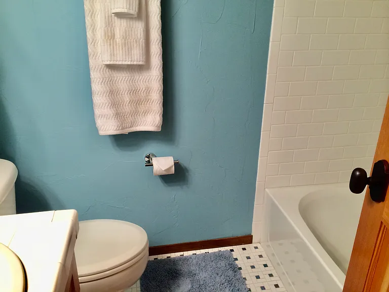 Basement full bath.