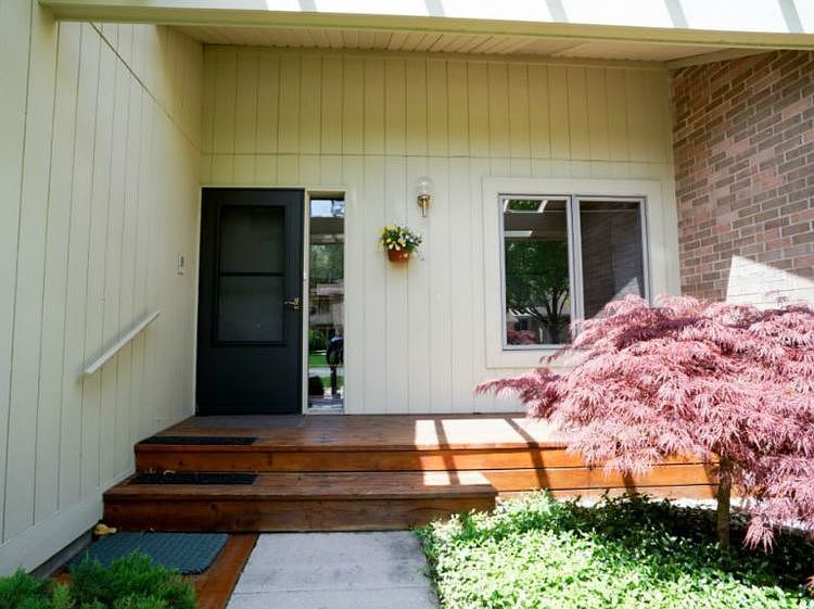 The front porch allows space for a sitting area and space to greet your guests and neighbors.