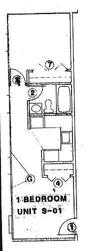 Floor plan One Bedroom Garden