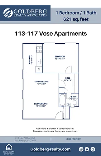Floor plan 1 Bedroom