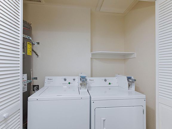 Laundry room centrally located in the house.