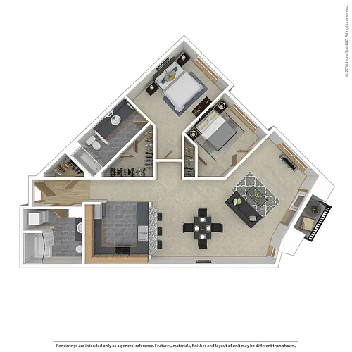 Floor plan Two Bedroom