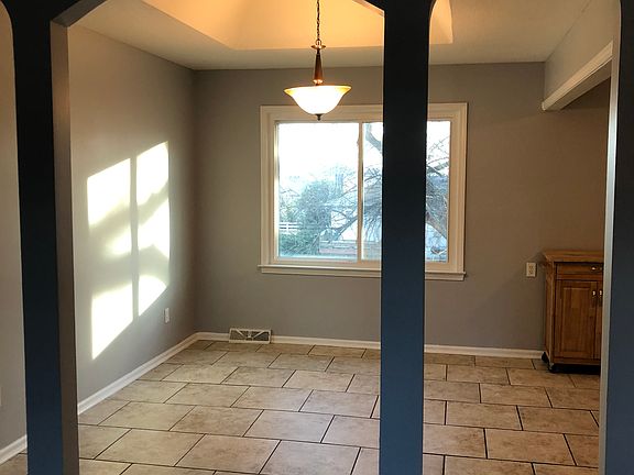 Living room into dining room