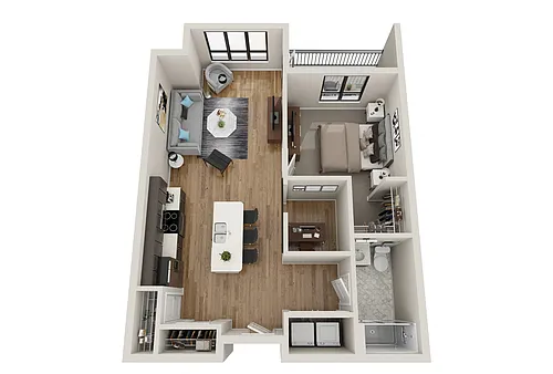 Floor plan Basswood - Handicap Accessible