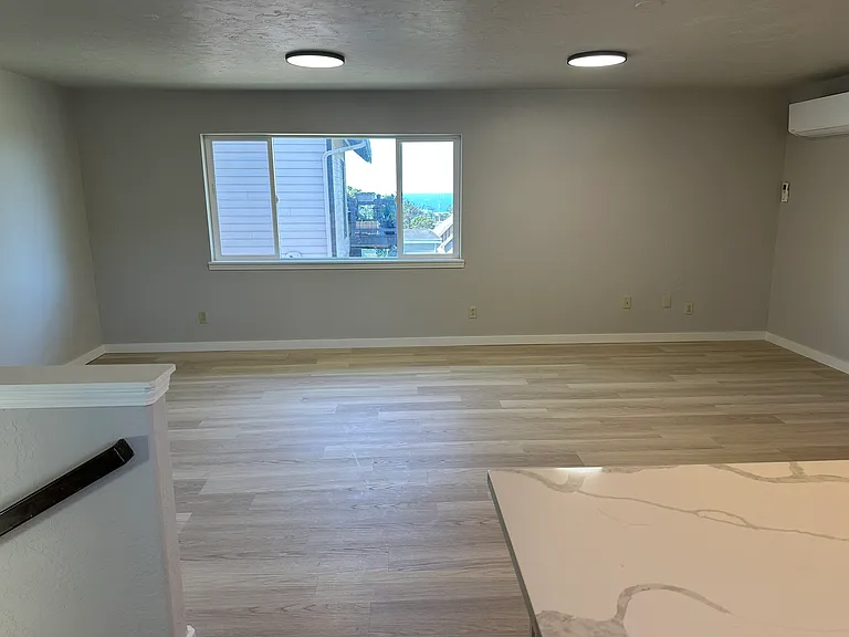 Generous living area with heating/cooling and abundant natural light