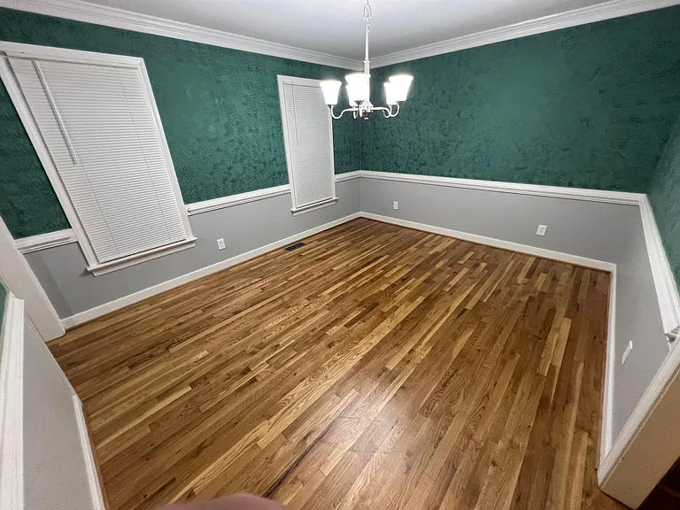 Looking into the dining room from the kitchen