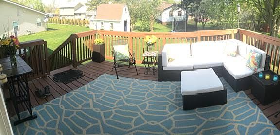 Deck off Kitchen/Dining area