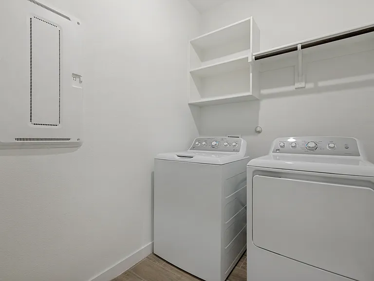It comes with Washer & Dryer