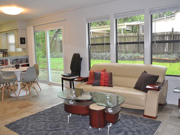 living room with massage chair