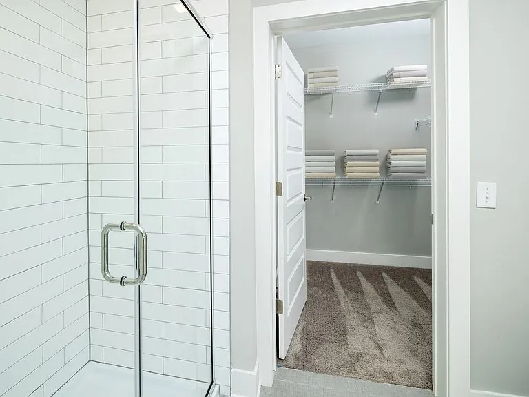 Bath with standing shower