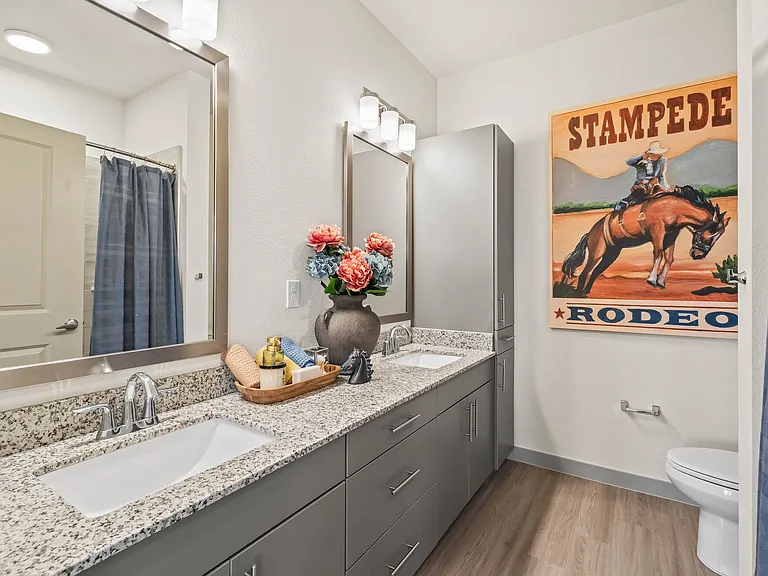Extended Countertop and Linen Closets