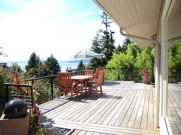 sunny, South facing, deck