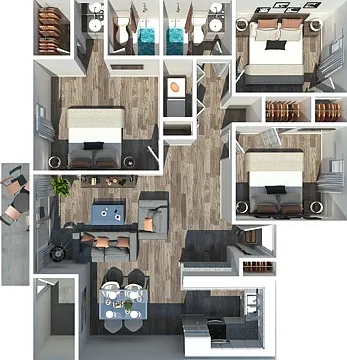 Three Bedroom Three Bedroom