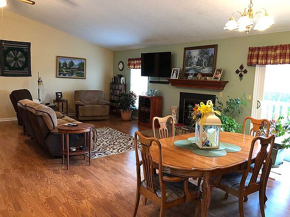 Open dining/living/kitchen.